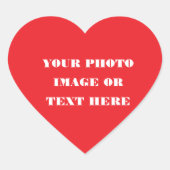 Custom Heart Sticker - Kerst & bruiloft Design (Voorkant)