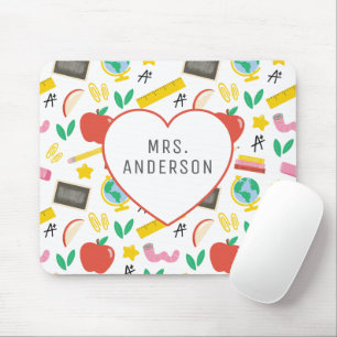 Custom Heart Teacher Appreciation Muismat