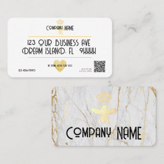 Custom HEART Thank GOD For YOU Small Business Logo Visitekaartje