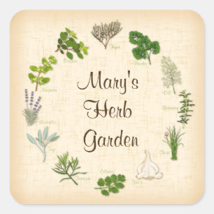 Custom Herb Garden Stickers