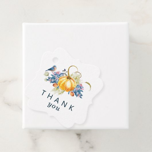 Custom Herfst pompoen bruiloft dank u Bedankjes Labels (In situ)