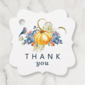 Custom Herfst pompoen bruiloft dank u Bedankjes Labels (Voorkant)