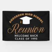 Custom High School Reunion Party Welkom Spandoek (Horizontaal)