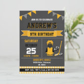 Custom Hockey Sports Birthday Invitation (Debout devant)
