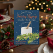 Custom Holiday Eggnog Party Invitation Kaart