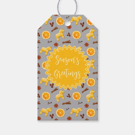 Custom Holiday Gingerbread Cadeaulabel (Voorkant)