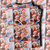 Custom Holiday Photo Collage Inpakpapier Vel