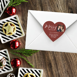 Custom Holiday Return Address Label Add Your PHOTO