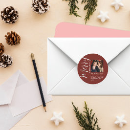 Custom Holiday Return Address Label Add Your PHOTO