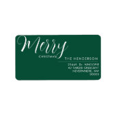 Custom Holiday Return Address Label | Personalized (Voorkant)