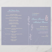 ::custom : Hollyhock & Ampersand Wedding Programme (Devant)
