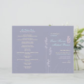 ::custom : Hollyhock & Ampersand Wedding Programme (Debout devant)