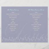 ::custom : Hollyhock & Ampersand Wedding Programme (Dos)