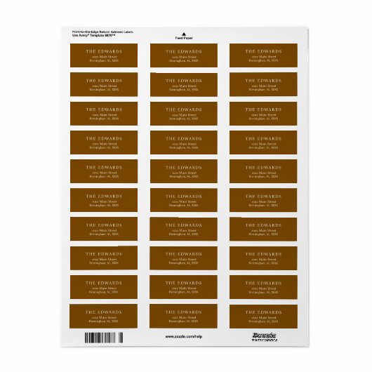 Custom Home Address Labels (Full Sheet)