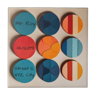 Custom Home bord Modern Mid Century Geometrisch Tegeltje