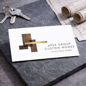 Custom Home Builder Logo Visitekaartje