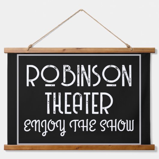 Custom Home Theater Enjoy The Show  Hangend Wandkleed (Voorkant)