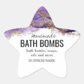 custom homemade bath bombs label (Voorkant)