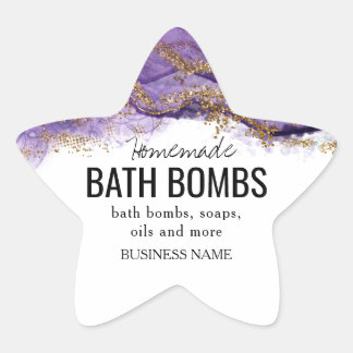 custom homemade bath bombs label
