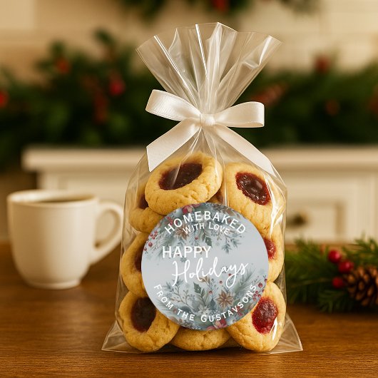 Custom Homemade Christmas Cookies Label Sheet