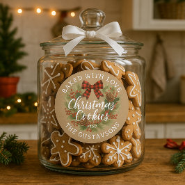 Custom Homemade Christmas Cookies Label Sheet
