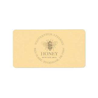 Custom Honey Business Promotional Etiket