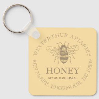 Custom Honey Business Promotional Sleutelhanger