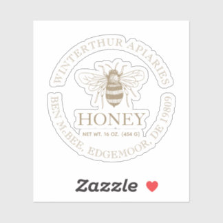 Custom Honey Business Promotional Sticker
