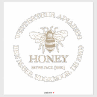 Custom Honey Business Promotional Sticker