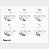 Custom Honey Happy Beehive  Art 3"-Sticker Ronde Sticker (Vel)