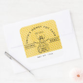 Custom Honey Jar Label | Beekeeper Farm Style (Envelop)