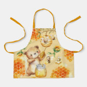 Custom Honing Beer Bijen Kinder Schort (Voorkant)