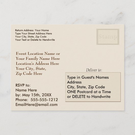 CUSTOM HONKBAL Uitnodigingen (Achterkant)