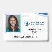 Custom Hospital Employee Photo ID Badge (Front)