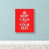 Custom Houd kalme canvas print | Pas het aan! (Insitu (Houten vloer))