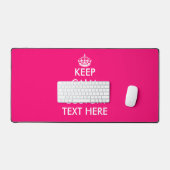 Custom houden kalme neon roze bureau mat ontwerp (Keyboard & Muis)