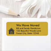 Custom House We hebben verhuisde Aankondiging Etiket (Insitu)