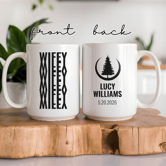Custom Hubby & Wifey Coffee Mug | Engagement Gift