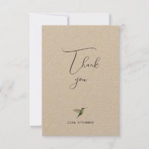 Custom Hummingbird Dank u Bedankkaart