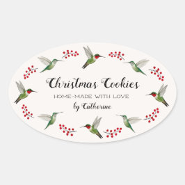 Custom Hummingbird   Ovale Sticker