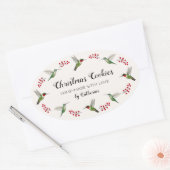 Custom Hummingbird Ovale Sticker (Envelop)