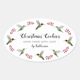 Custom Hummingbird   Ovale Sticker