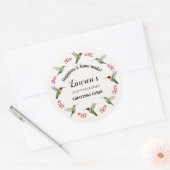 Custom Hummingbird Ronde Sticker (Envelop)