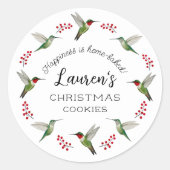 Custom Hummingbird Ronde Sticker (Voorkant)