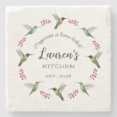 Custom Hummingbird Stenen Onderzetter (Voorkant)