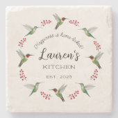 Custom Hummingbird Stenen Onderzetter (Voorkant)