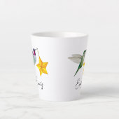Custom Hummingbirds and Stars Latte Mug (Devant)