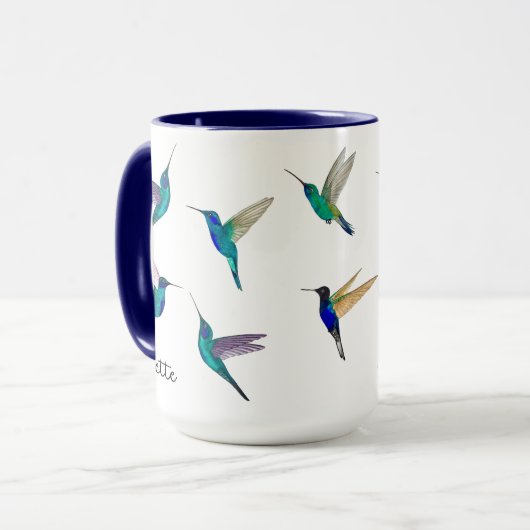 Custom Hummingbirds Mug (Devant gauche)