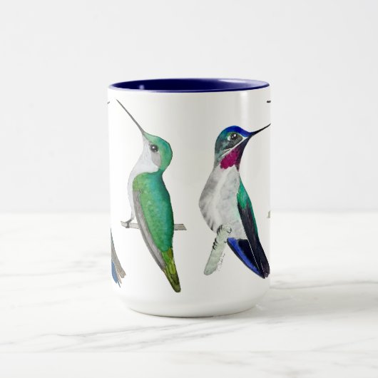 Custom Hummingbirds Mug (Centre)