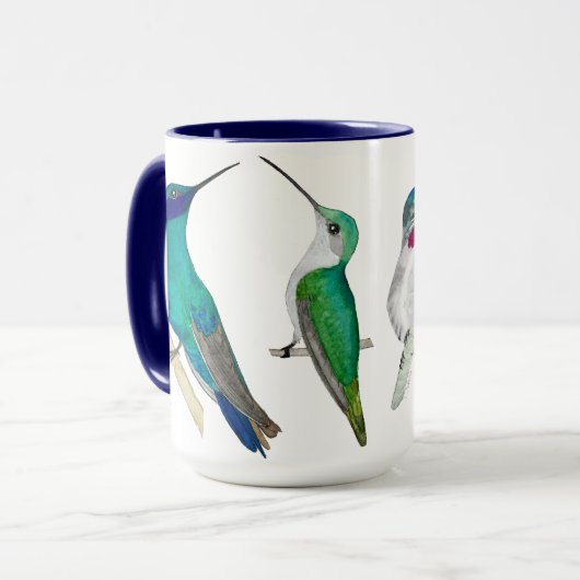 Custom Hummingbirds Mug (Devant gauche)